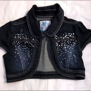 Justice Jackets & Coats - 🆕Justice Embellished Denim Bolero Jacket Sz 10 Justice Jackets & Coats - 🆕Justice Embellished Denim Bolero Jacket Sz 10
